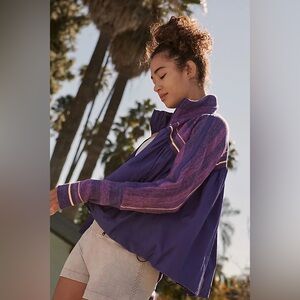 FP Movement by Free People Purple and Pink Bomber Jacket